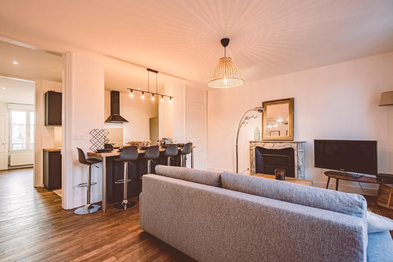 Charme De L'Ancien Pour Cet Appartement Entierement Renove Dans L'Hypercentre De ריימס מראה חיצוני תמונה